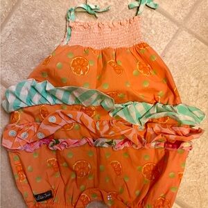 Matilda Jane infant 18-24 mo. One piece ruffle romper! NWOT!